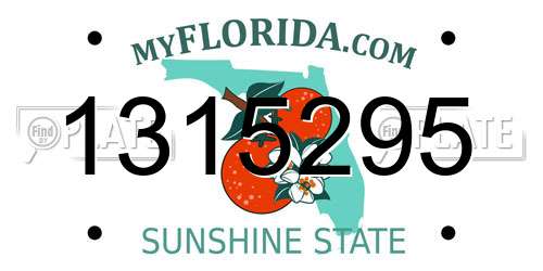 1315295 Florida License Plate