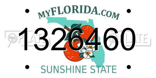 1326460 Florida License Plate