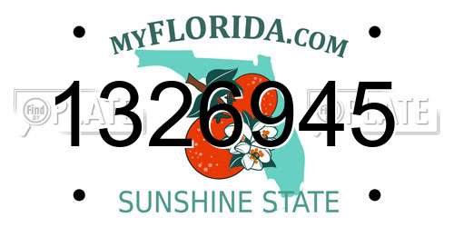 1326945 Florida License Plate