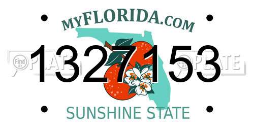 1327153 Florida License Plate