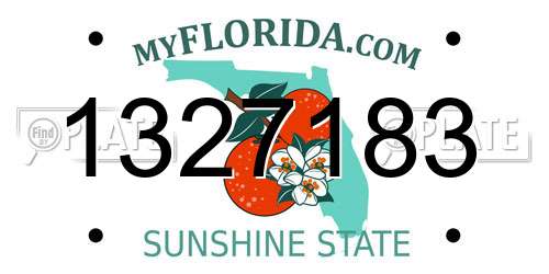 1327183 Florida License Plate