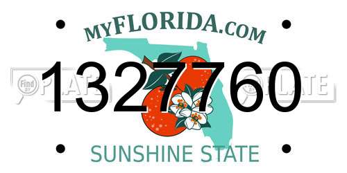 1327760 Florida License Plate