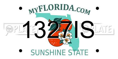 1327IS Florida License Plate