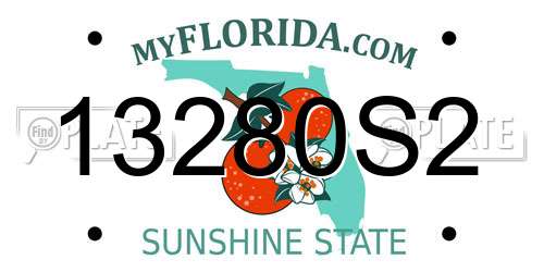 13280S2 Florida License Plate