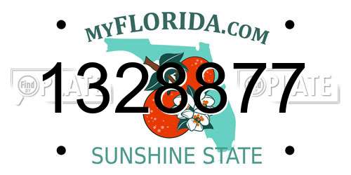 1328877 Florida License Plate