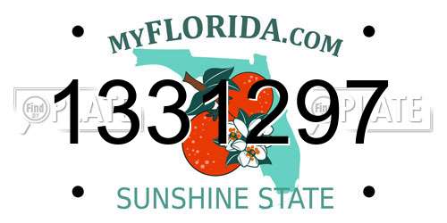 1331297 Florida License Plate