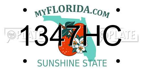 1347HC Florida License Plate