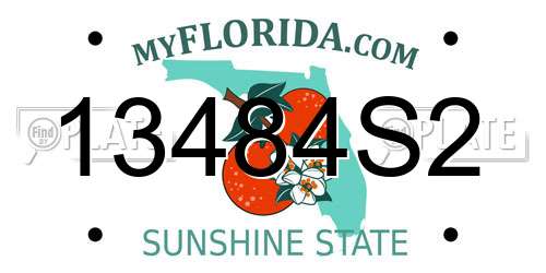 13484S2 Florida License Plate