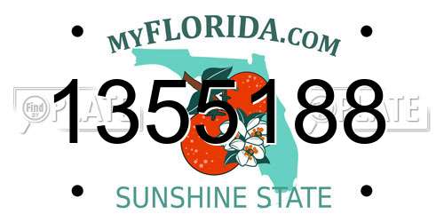 1355188 Florida License Plate