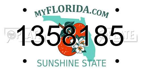 1358185 Florida License Plate