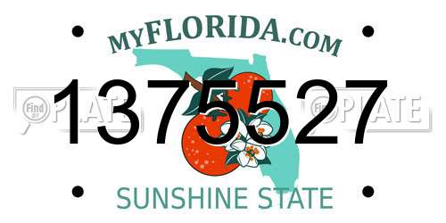 1375527 Florida License Plate