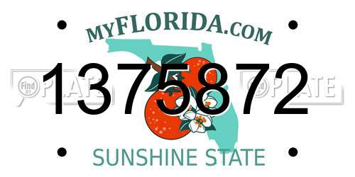 1375872 Florida License Plate