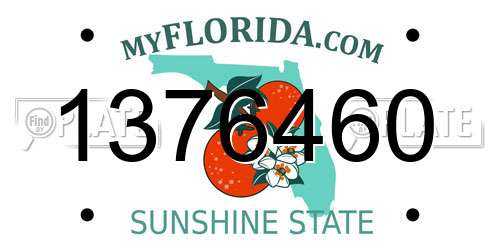 1376460 Florida License Plate