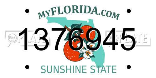 1376945 Florida License Plate
