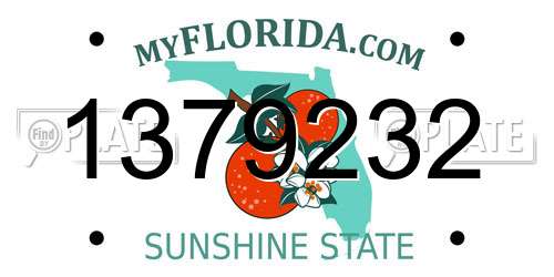 1379232 Florida License Plate