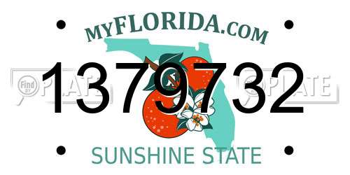 1379732 Florida License Plate