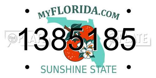 1385185 Florida License Plate