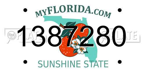 1387280 Florida License Plate
