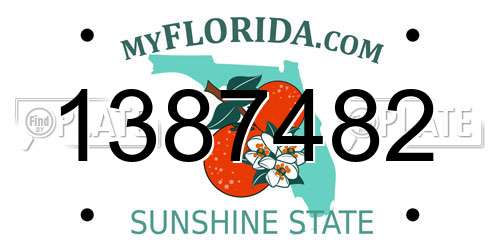 1387482 Florida License Plate