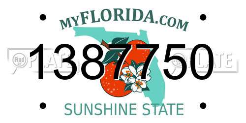 1387750 Florida License Plate