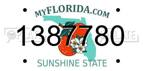 1387780 Florida License Plate