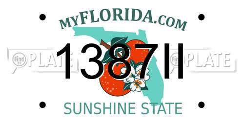 1387II Florida License Plate