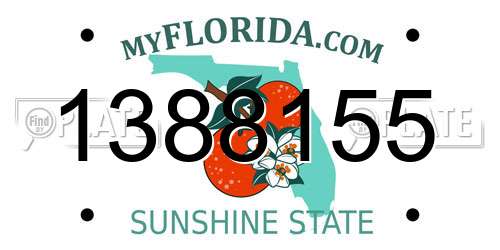 1388155 Florida License Plate