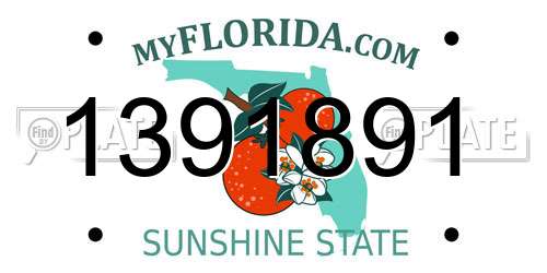 1391891 Florida License Plate