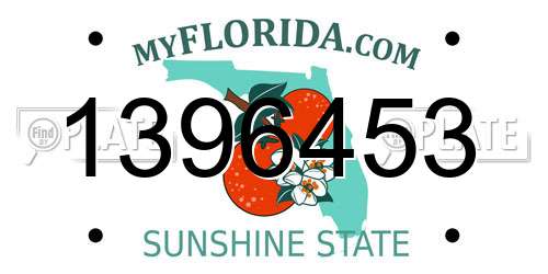 1396453 Florida License Plate