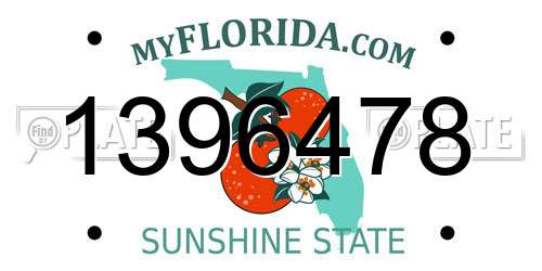 1396478 Florida License Plate