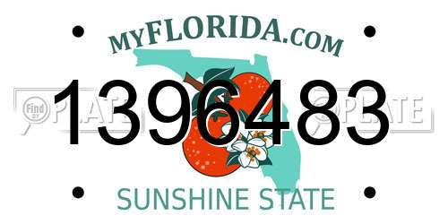 1396483 Florida License Plate