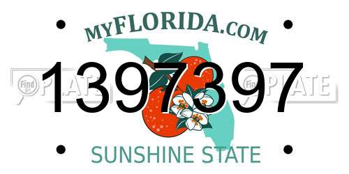 1397397 Florida License Plate