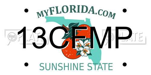 13CFMP Florida License Plate
