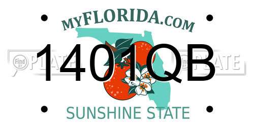 1401QB Florida License Plate