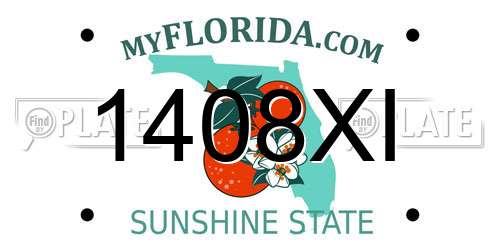 1408XI Florida License Plate