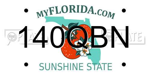 140QBN Florida License Plate