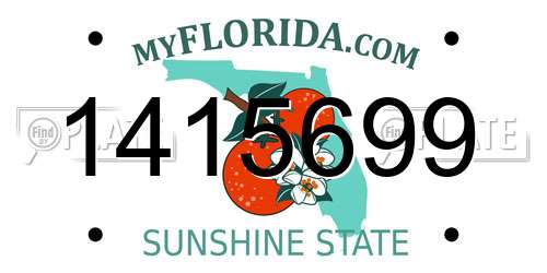 1415699 Florida License Plate