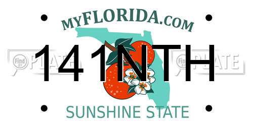 141NTH Florida License Plate