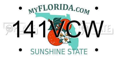 141VCW Florida License Plate
