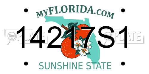 14217S1 Florida License Plate