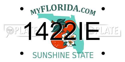 1422IE Florida License Plate