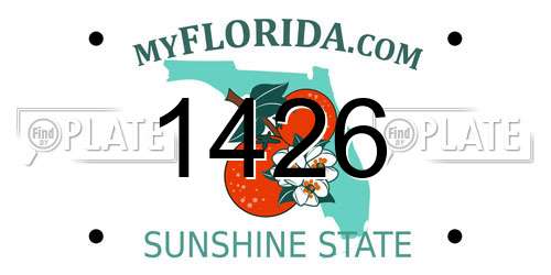1426 Florida License Plate