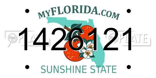 1426121 Florida License Plate