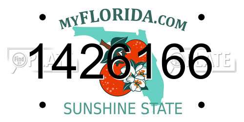 1426166 Florida License Plate