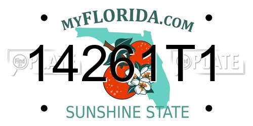14261T1 Florida License Plate