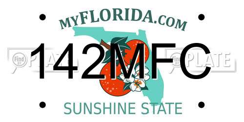 142MFC Florida License Plate