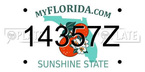 14357Z Florida License Plate