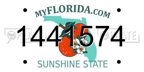 1441574 Florida License Plate