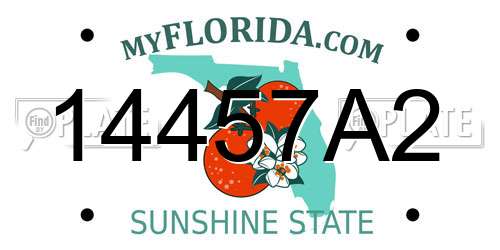 14457A2 Florida License Plate