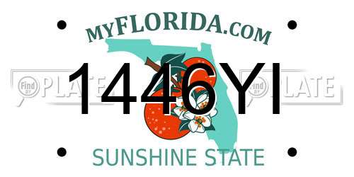 1446YI Florida License Plate